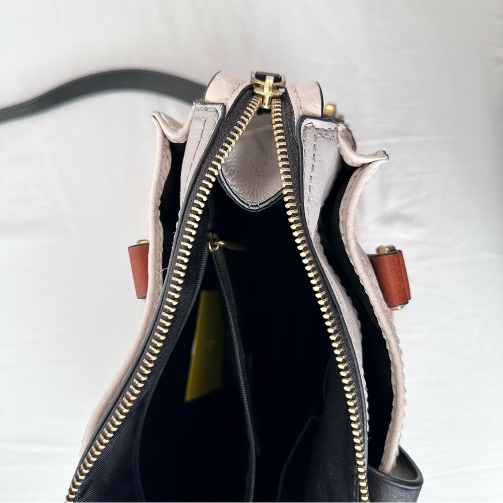 FOSSIL Ryder Leather Satchel in Neutral - Picture 9 of 14